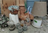 Chicken Waterer Lamp, Longaberger Baskets, Fairy