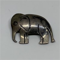 VTG STERLING SILVER ELEPHANT PIN