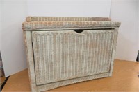 Wicker Bench With Storage 30" X 22" H