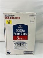 WinCup 8-Oz. Foam Cups, 1,000 ct. - White