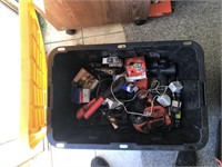 TOTE FULL OF TOOLS AND MISC
