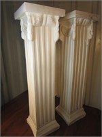 Set of Two Plaster Display Pillars (1 of 2)
