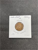 Rare 1949-D WWII Wheat Cent MS60 High Grade