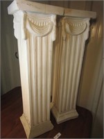 Set of Two Plaster Display PIllars (2 of 2)