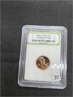 Certified 2000-S Lincoln Cent D-CAM GEM PROOF