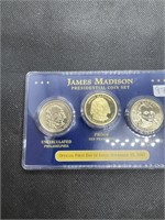1st Day of Issue 3 President Dollars JAMES MADISON