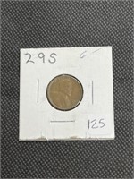 Rare 1929-S Wheat Cent XF High Grade