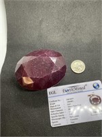 Extremely HUGE 1600.00 Carat RED RUBY Certified Oy