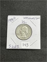 NIce 1959-D Silver Washington Quarter US
