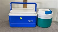 IGLOO SIX-PACKER & 1/2 GALLON ICE CHESTS