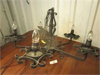 Ornate Cast Iron Light Fixture