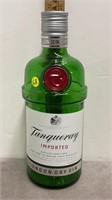 NEW 14.5" TANGUERAY GIN GLASS DISPLAY BOTTLE