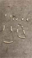 STERLING SILVER & FRESH WATER PEARL JEWELRY SET