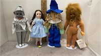 4PC WIZARD OF OZ COLLECTOR'S DOLL LOT 12"-14"