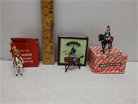 3PC DIE CAST SOLDIER ON HORSE LOT - CAVALRY