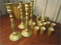 Cool Glittery Gold Candle Holders