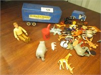 Marx Metal Trailer and Vintage Toys
