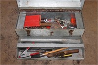 Metal Toolbox w/ Tools