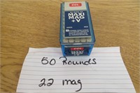 Ammo 50 Rounds 22 Mag