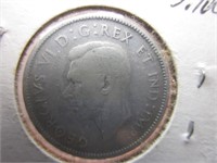 1948 Silver .25 Cent  Piece - Canada
