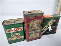 Vintage spice and tobacco tins