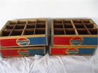 4 Pepsi Cola Wood Crates