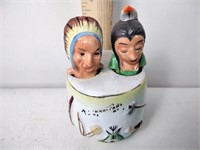 Vintage Native American ceramic nodding shakers