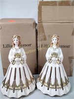 (2) NIB Lillian Vernon ceramic napkin holders