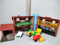 Fisher Price house, tractors, vehicle