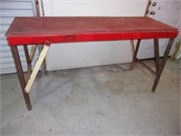 Red Top Work Table