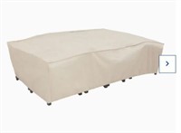 elemental Taupe Polyester Patio Furniture Cover