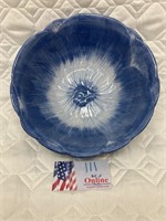 $42.00 Martha Stewart Collection Serving Bowl Blue