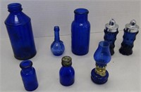 Vintage Cobalt Blue Glass Items