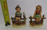 Boy & Girl Hummel Figures - 1938