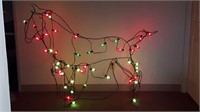 Light up Christmas stallion 6.5 in by 48.5 in