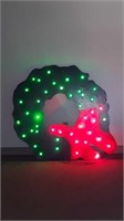 Large light up Christmas wreath 46.5 in by 45 in