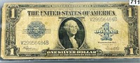 1923 $1 Blue Seal Bill LIGHTLY CIRCULATED