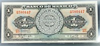 1970 Mexican Un Peso Bill UNCIRCULATED