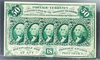 1962 50 Cents Postage Currency UNCIRCULATED