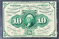 1862 Postage Currency 10 Cents Bill UNCIRCULATED