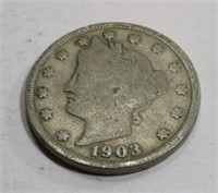 1903 Partial Liberty Readable Date V Nickel