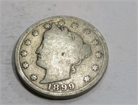 1899 Readable Date V nickel