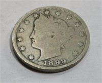 1899 Readable Date V Nickel