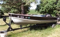 1994 Lund fishing boat & trailer (no title)