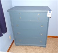 Blue 4 Drawer Dresser 36" w X 19" d X 42"t