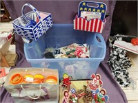 Large Crafting Lot w/Tote