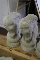 PAIR OF HORSE HEADS