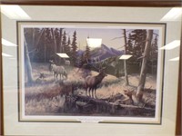 FRAMED & MATTED PRINT "HIGH MOUNTAIN MEADOWS"....