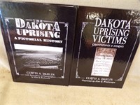 (2) BOOKS:  DAKOTA UPRISING VICTIMS, SIGNED AND