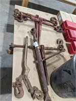 BUNDLE OF RATCHETING BOOMERS & 3PT HITCH ARM